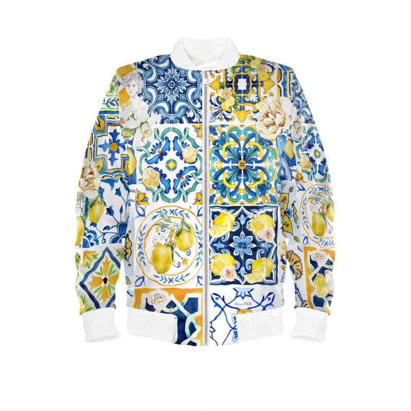 Shop Men's White Satin Bomber Jacket